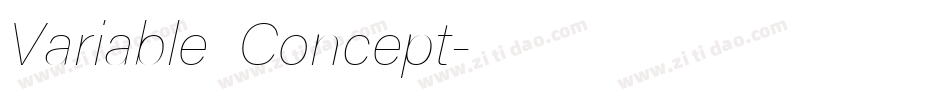 Variable Concept字体转换